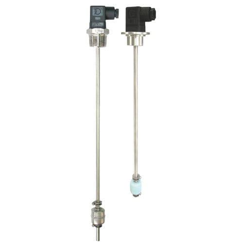 magnetic float level switch / for liquids / vertical / stainless steel