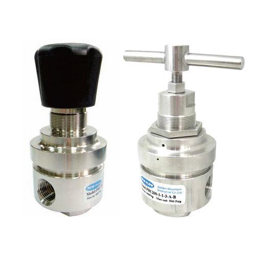 liquid pressure regulator / for gas / membrane / single-stage