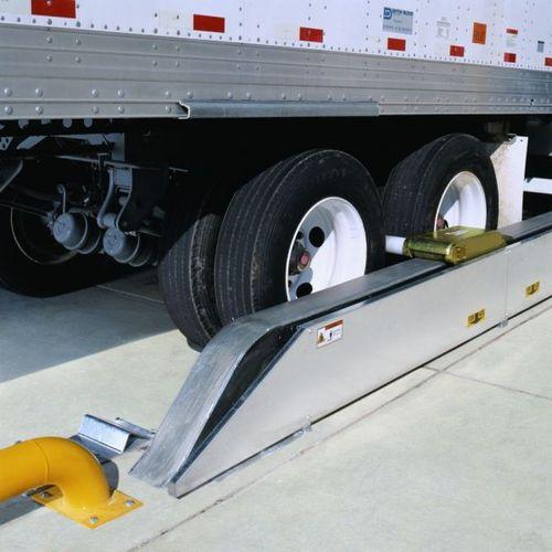 wheel-guide for loading dock