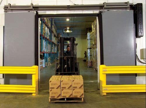 sliding doors / industrial / indoor / for cold storage warehouse