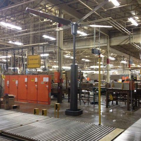 floor-standing fan / propeller / ventilation / industrial