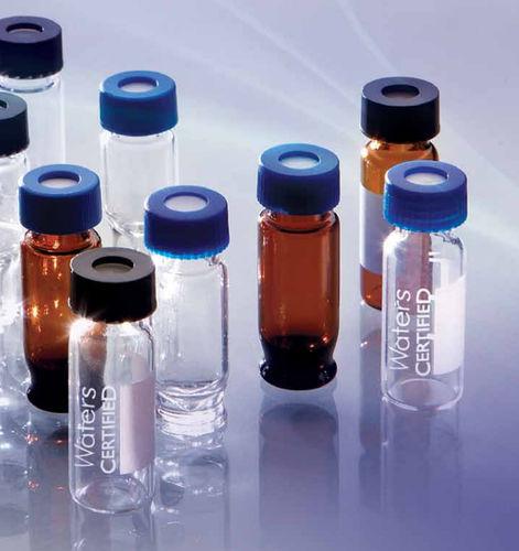 cylindrical vial / glass / sample preparation