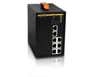 PoE network switch / industrial / managed / 8 ports