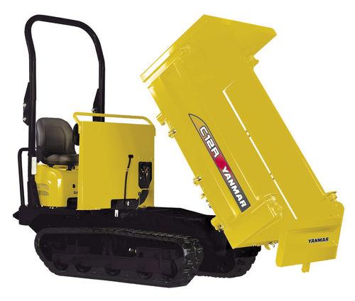 front unloading mini dumper / with lifting skip / self-loading / crawler