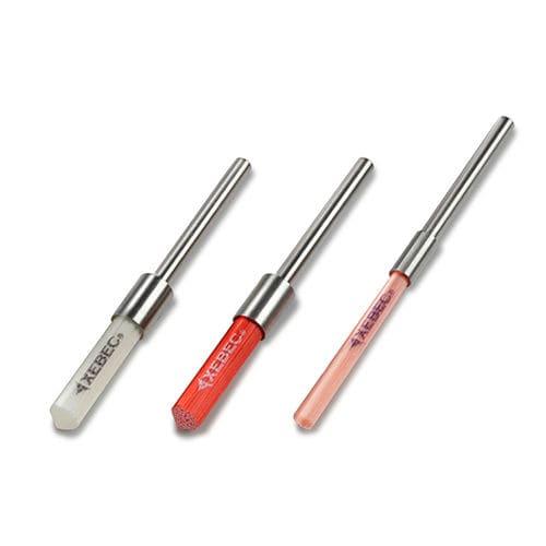 end brush / for deburring / polishing / ceramic fiber