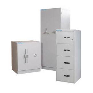 document cabinet / security / free-standing / with drawer