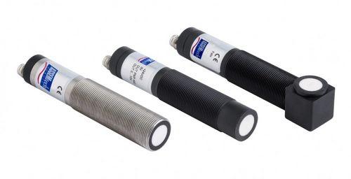 ultrasonic distance sensor / small / cylindrical / waterproof