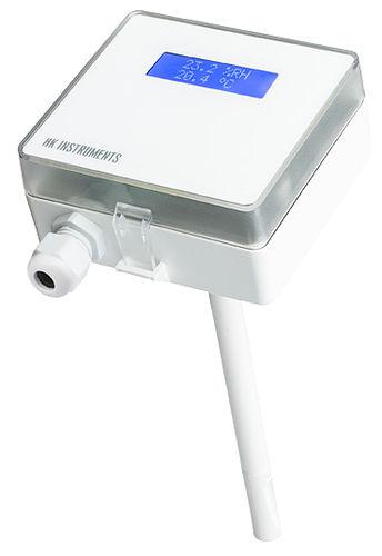 relative humidity transmitter / duct-mount / for HVAC / air