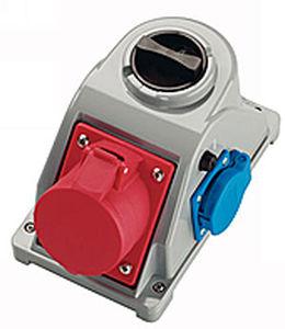 interlocked electrical outlet / wall-mounted / built-in / watertight