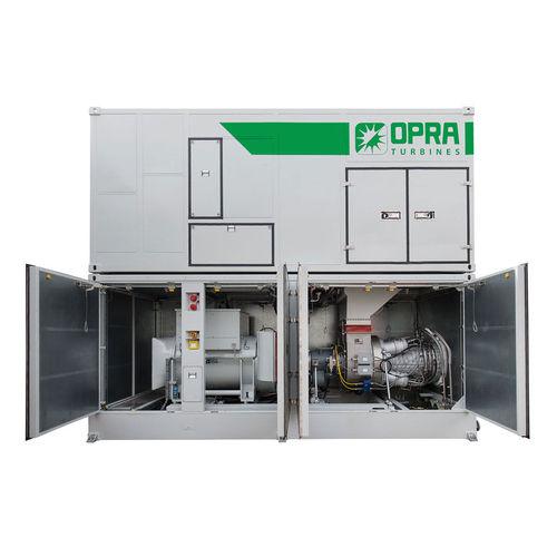 single-phase generator set / turbine / gas / containerized