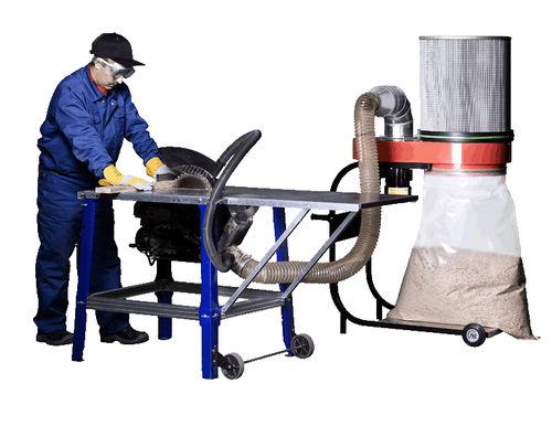 bag dust collector / mechanical shaker cleaning / mobile / for wood dust