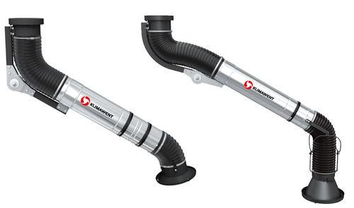 flexible extraction arm / telescopic / dust / for welding fumes