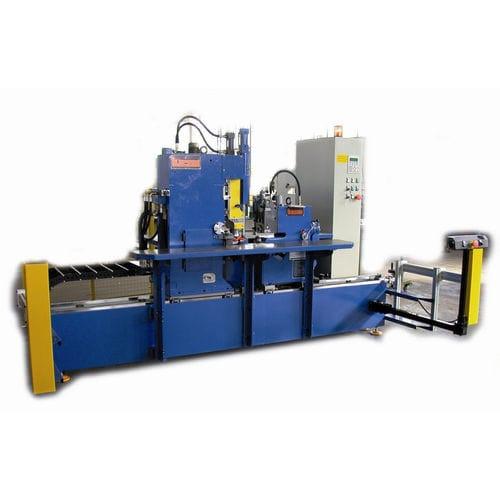 circular shear / flanging machine / hydraulic / automatic