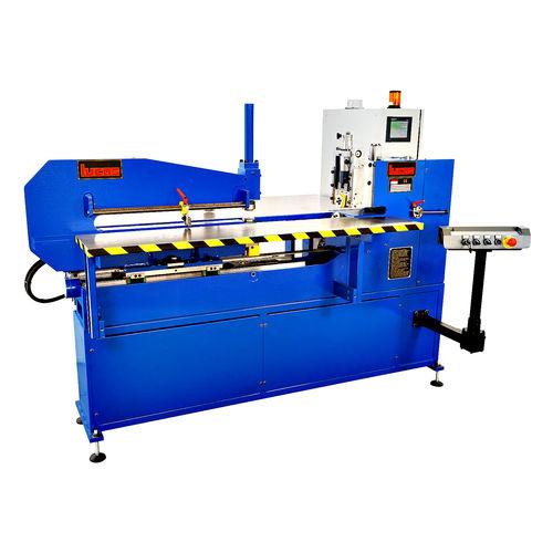 circular shear / flanging machine / hydraulic / motorized