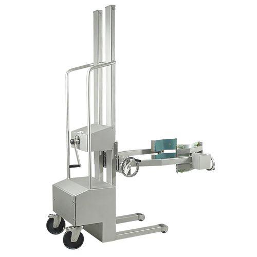 manual stacker truck / walk-behind / drum-handling