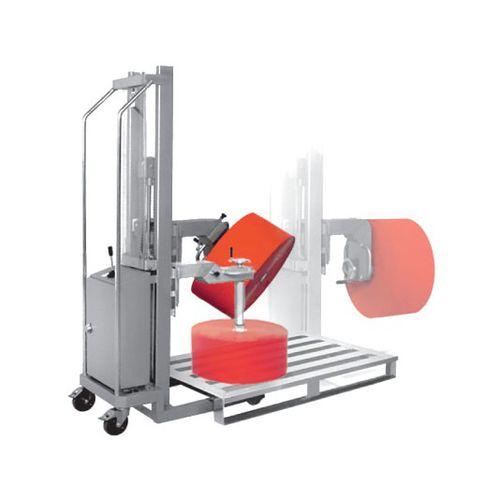 manual mini stacker truck / for reel handling / stainless steel