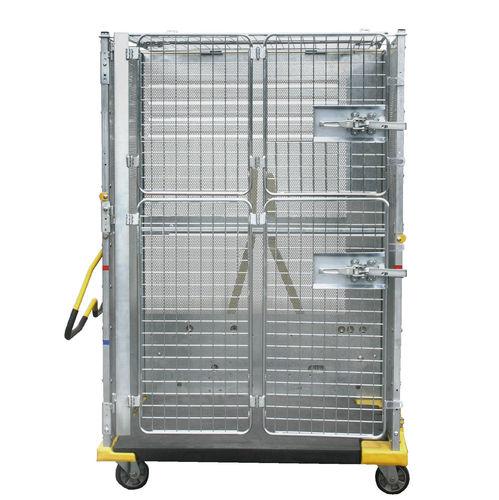 transport cart / wire mesh platform / multipurpose / metal