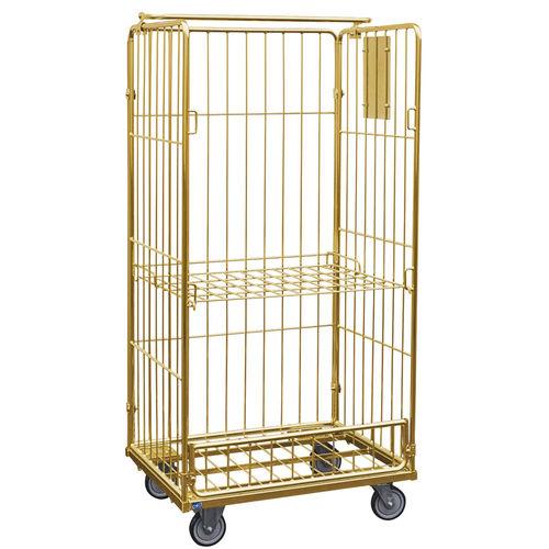 metal roll cage container