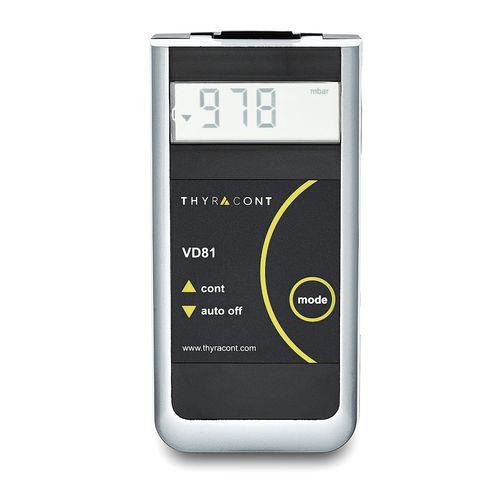 vacuum gauge with ceramic sensor / digital / USB / chemical-resistant