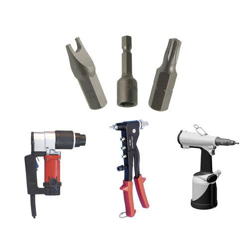 oleo-pneumatic riveter / for blind rivets