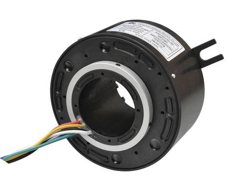 through-bore slip ring / for robotics / for cranes / aluminum