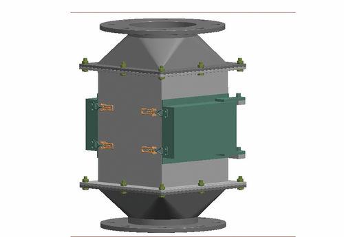 magnetic plate separator / for pipes / for food production lines / for pharmaceutical applications