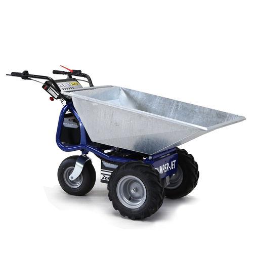 front unloading mini dumper / rubber-tired / electric / compact