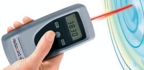 photoelectric tachometer / digital / hand / 5-digit