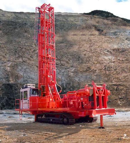 crawler drilling rig / hydraulic / rotary / blasthole