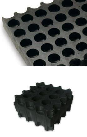 acoustic panel / corrugated / composite / for industrial flooring