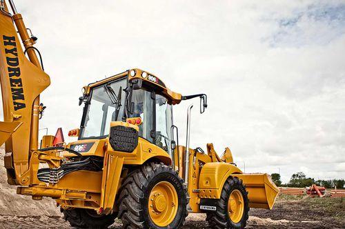 articulated backhoe loader