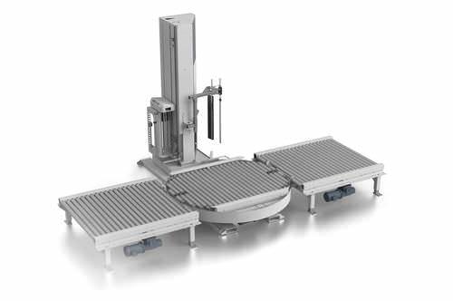 turntable stretch wrapper / automatic / for intensive use