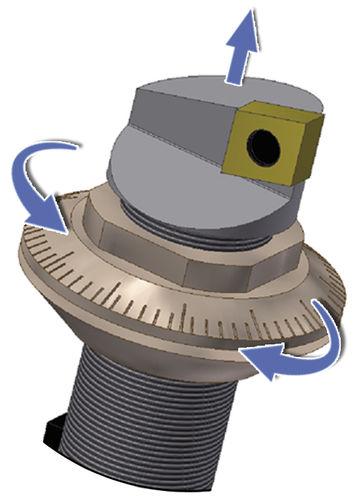 boring tool holder / micrometric / radial