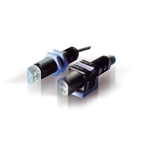 through-beam photoelectric sensor / cylindrical / LED / polarized