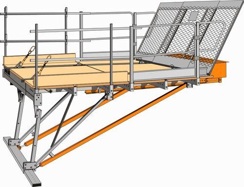 suspended platform / work / for construction sites