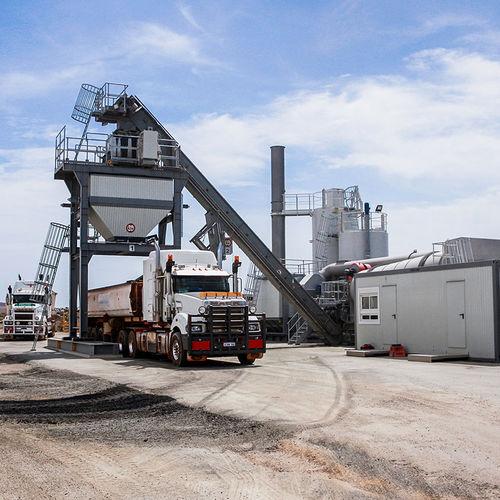 transportable asphalt plant / continuous