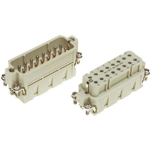 electric connector / rectangular / screw-locked