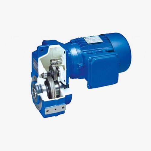 single-phase electric gearmotor / parallel-shaft / helical