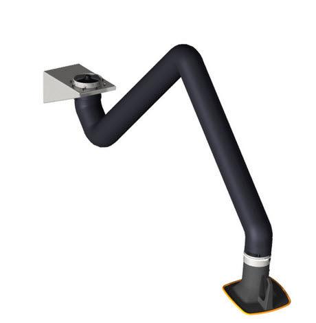 fixed extraction arm / flexible / dust / for smoke