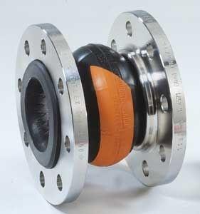 axial pipe expansion joint / rubber / universal / for the chemical industry