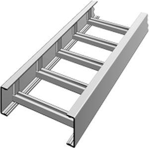 heavy-duty cable ladder / fiberglass-reinforced polyester