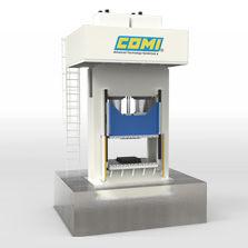 hydraulic press / compression / for composite materials / frame