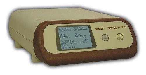 gamma ray spectrometer / digital / USB / nitrogen-cooled HPGe coaxial detector