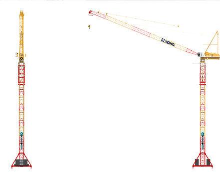 fixed crane / luffing jib / tower / construction