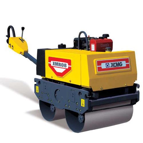 walk-behind roller compactor / hydraulic / double-drum