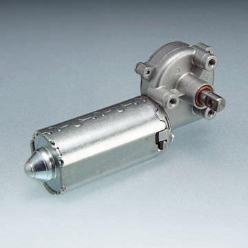 DC electric gearmotor / orthogonal / worm / compact