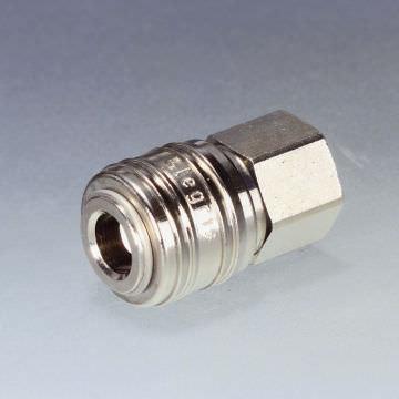 brass quick coupling / fitting / for compressed air / plug-in