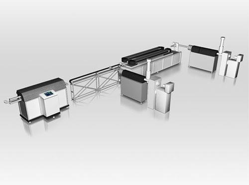 pipe extrusion line / for corrugated pipe