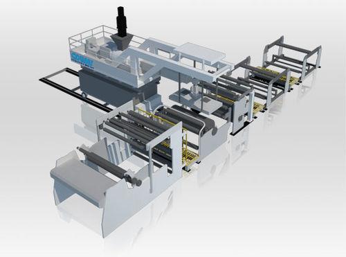 coating extrusion line / for PE / for stretch film / multilayer