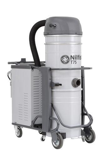 wet and dry vacuum cleaner / three-phase / industrial / with self-cleaning filter